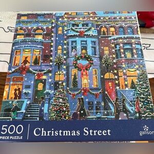 Galison 500 piece puzzle Christmas Street